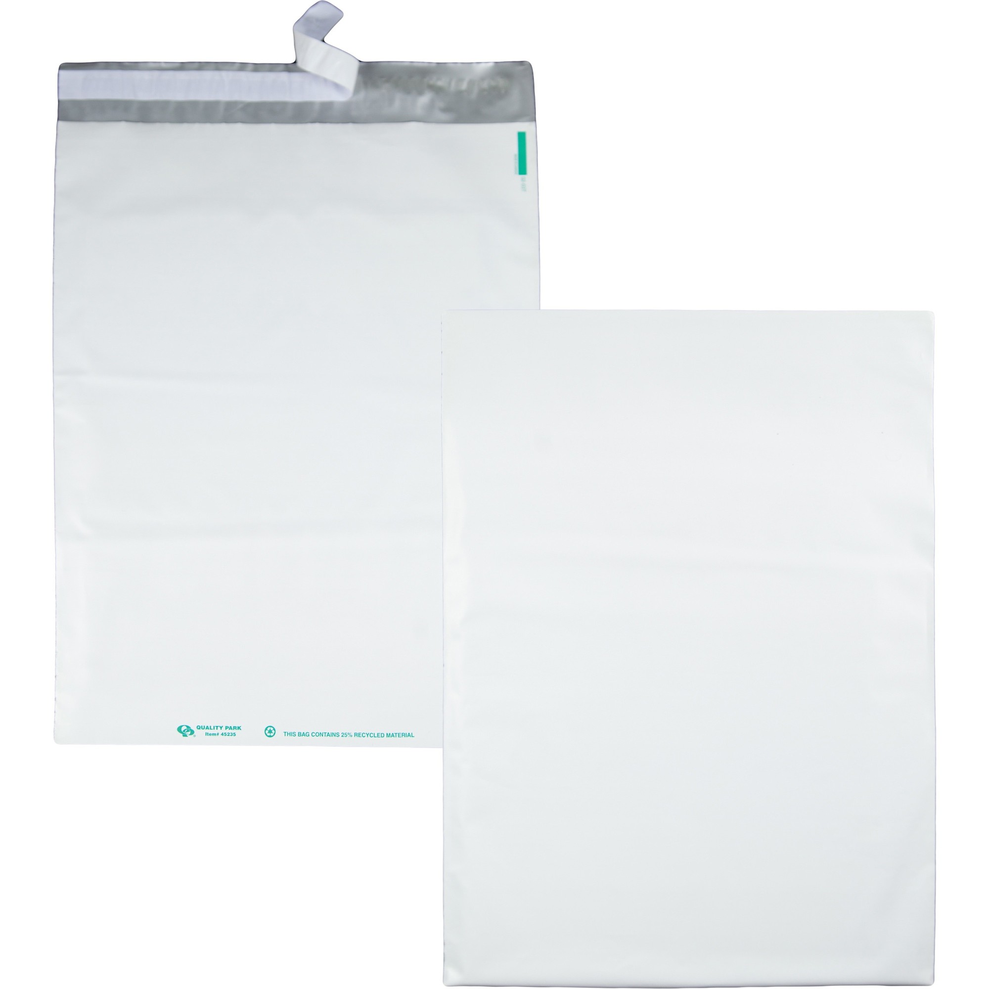 Quality Park White Poly Mailing Envelopes - Catalog - 14" Width x 19" Length - Self-sealing - Polyethylene - White
