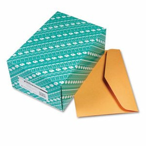 Quality Park Extra Heavyweight Document Envelopes - Document - 10" Width x 15" Length - 40 lb - Gummed - Kraft - 100 / Box - Bro