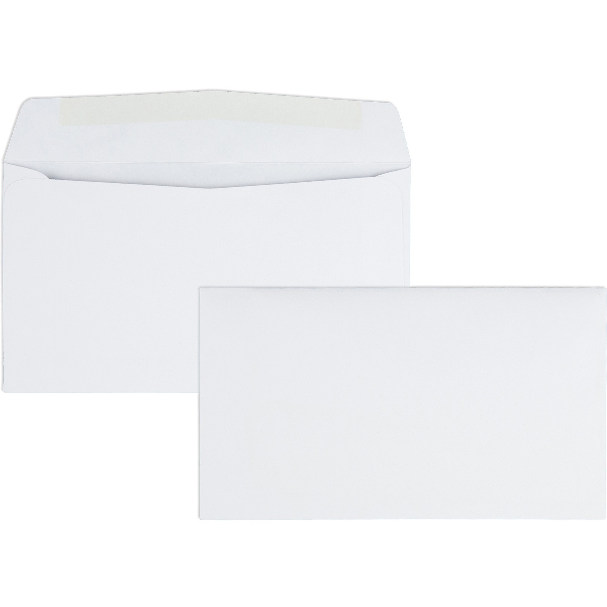 Quality Park Contemporary White Business Envelopes - Business - #6 3/4 - 3 5/8" Width x 6 1/2" Length - 24 lb - Gummed - Wove - 