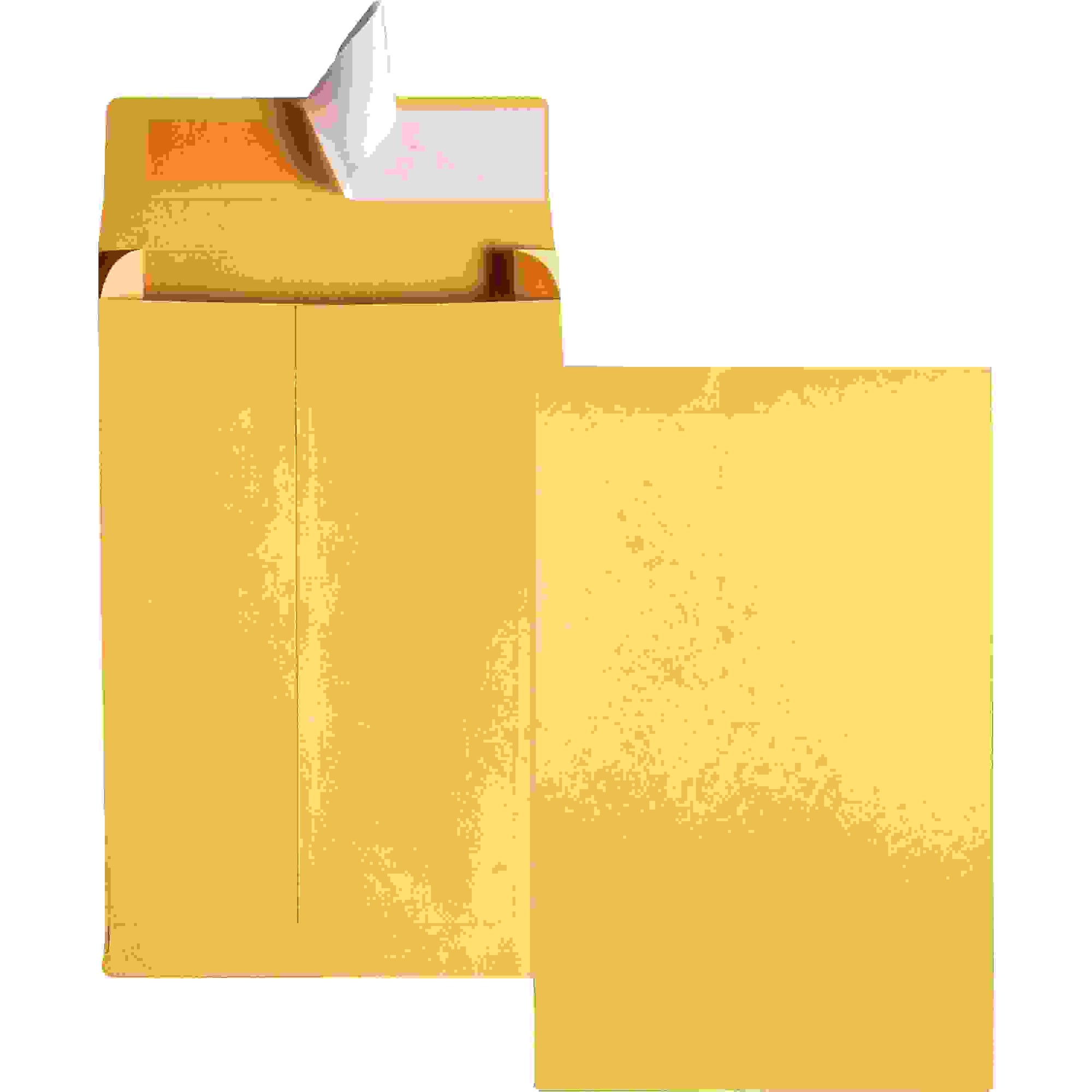 Quality Park Kraft Redi-strip Expansion Envelopes - Expansion - 9" Width x 12" Length - 2" Gusset - 40 lb - Self-sealing - Kraft