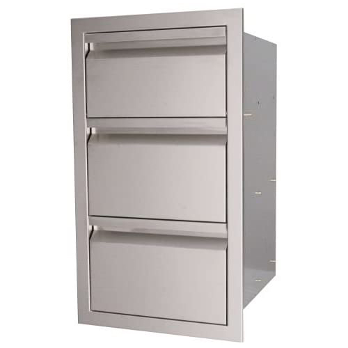 Valiant Stainless Triple Drawer-Fully Enclosed
