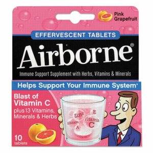 Immune Support Effervescent Tablet, Pink Grapefruit, 10 Count