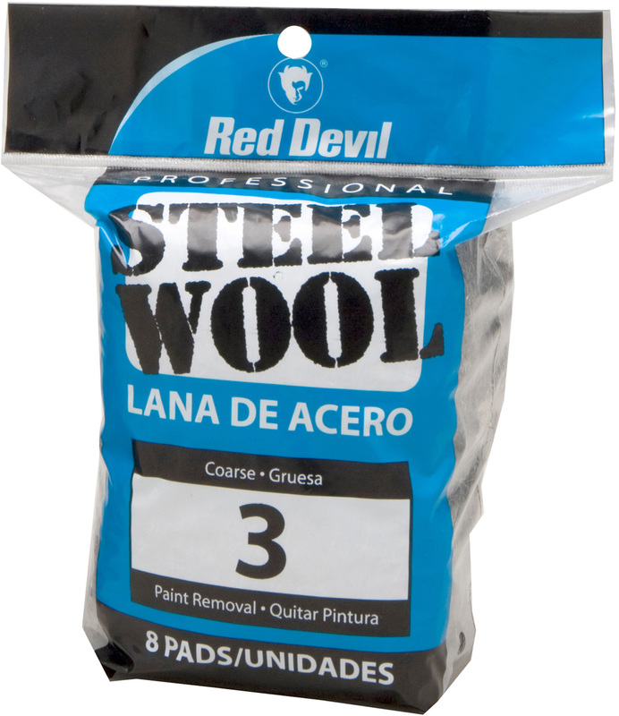 3 Coarse Red Devil 0316 Steel Wool 16 Pads