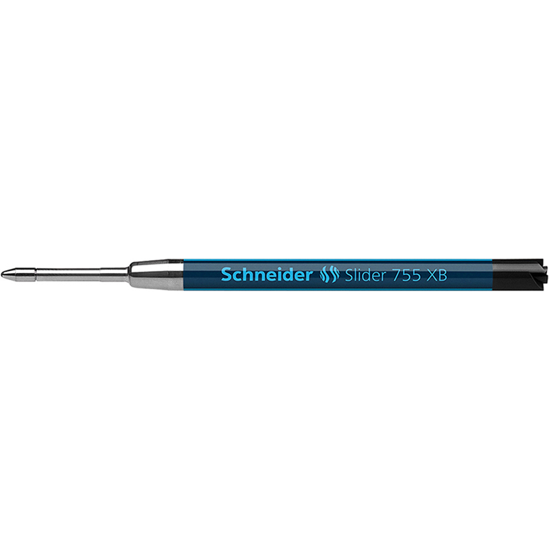 Slider 755 XB Ballpoint Pen Refill, Viscoglide Ink, Black