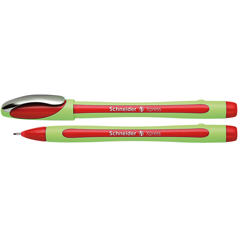 Xpress Fineliner Pen, Fiber Tip, 0.8 mm, Red