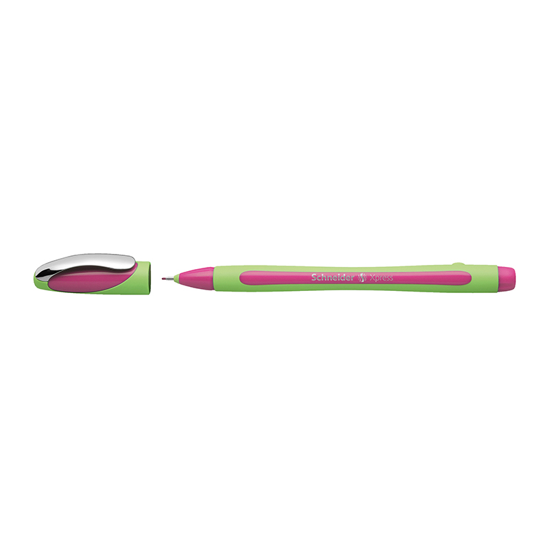 Xpress Fineliner Pen, Fiber Tip, 0.8 mm, Pink