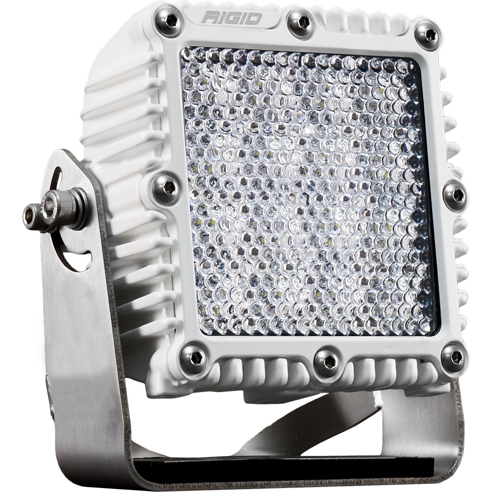 RIGID Q-Series PRO LED Light, Drive Diffused, White Housing | Single