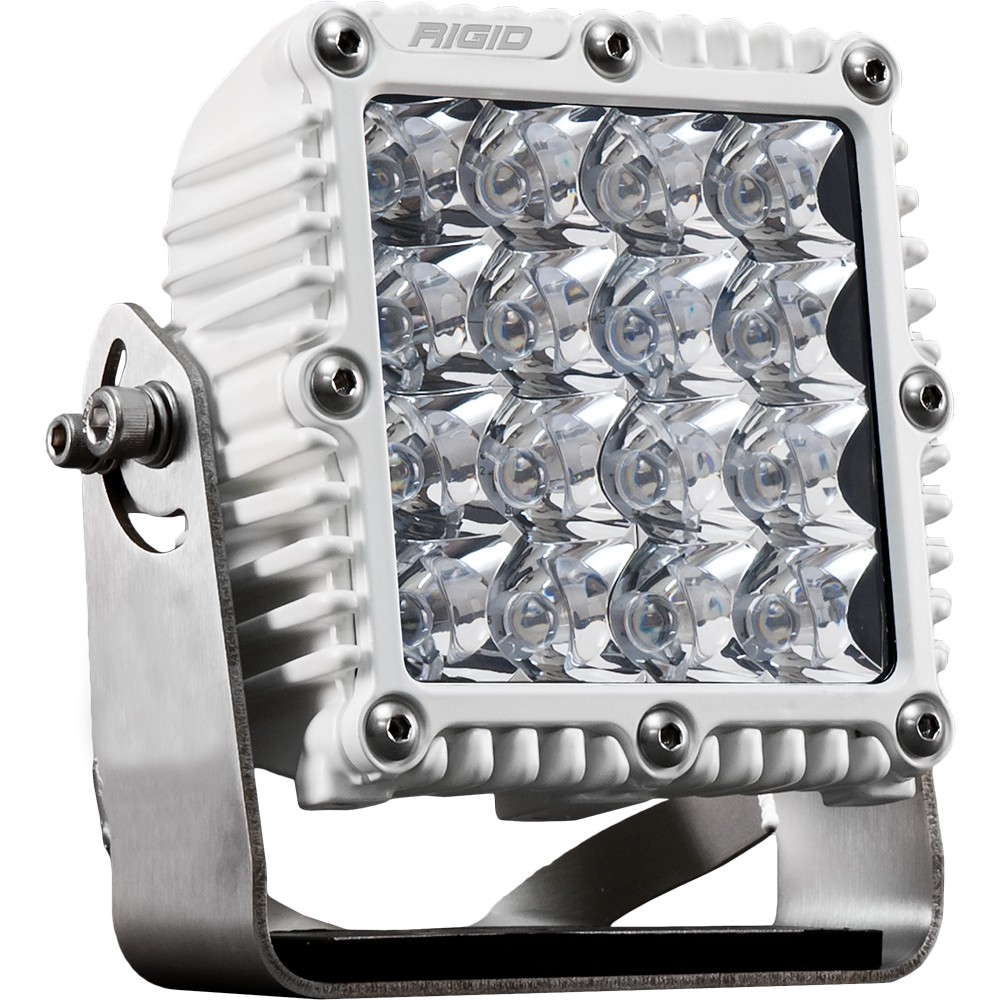 RIGID Q-Series PRO LED Light, Spot Optic, White Housing | Single