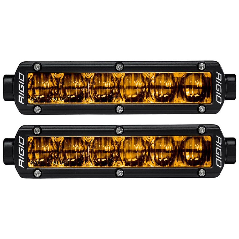 RIGID SR-Series DOT/SAE J583 6 Inch Selective Yellow LED Fog Light | Pair