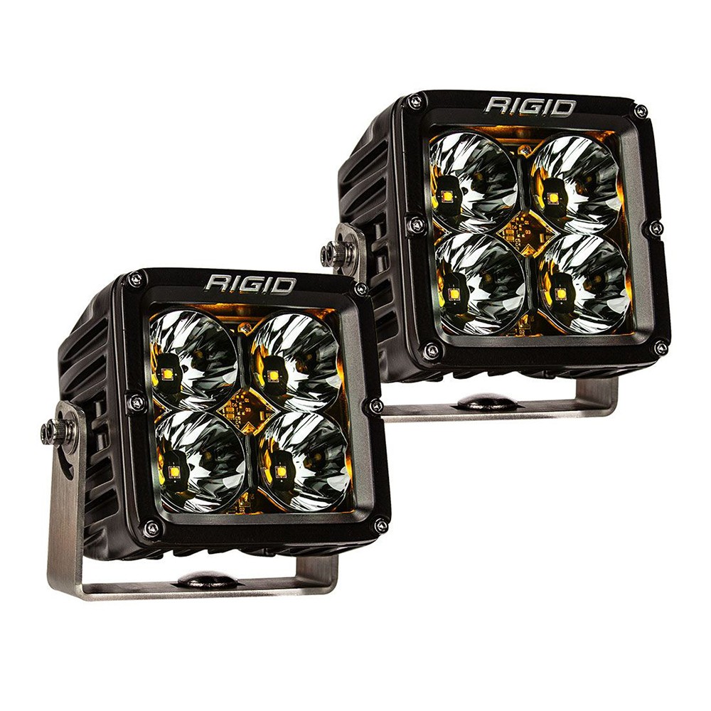 RIGID Radiance Pod XL With Amber Backlight, Surface Mount, Black Housing | Pair