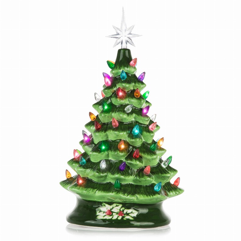 RJ Legend Ceramic Christmas Tree with Lights