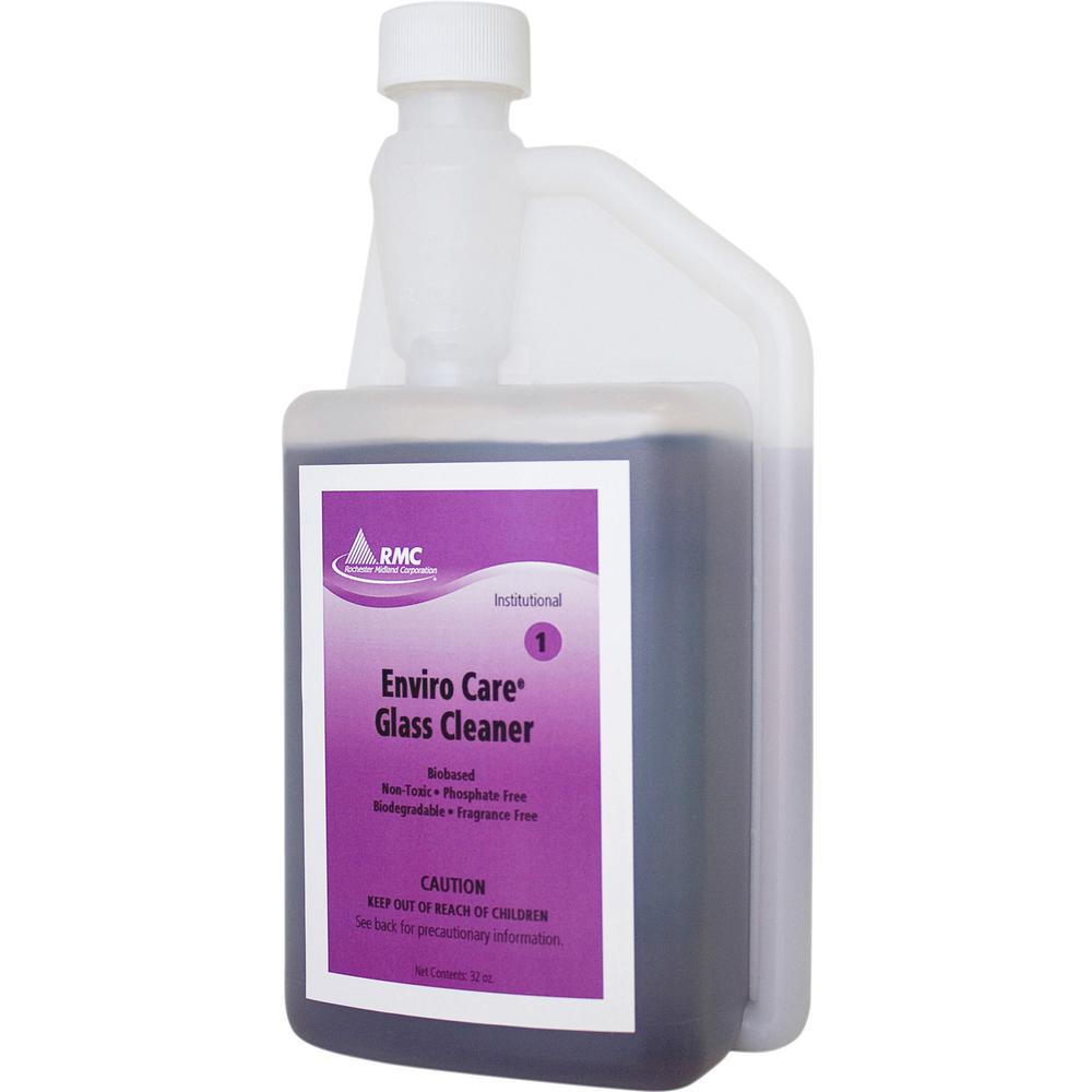 RMC Enviro Care Glass Cleaner - Concentrate Liquid - 32 fl oz (1 quart) - 1 Each - Purple