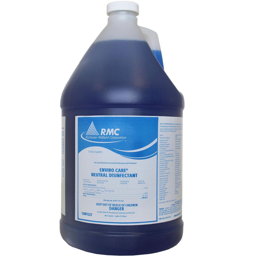 RMC Enviro Care Neutral Disinfectant - Concentrate Spray - 128 fl oz (4 quart) - 1 Each - Blue