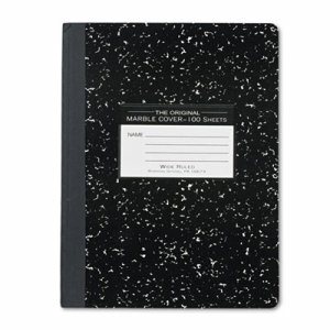 Marble Composition Book, Black