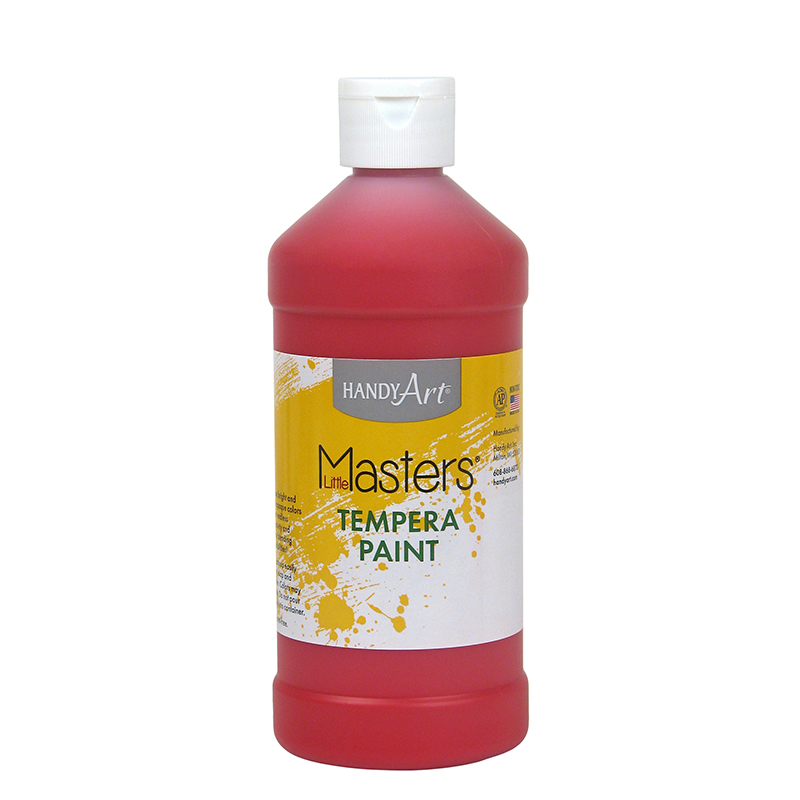 Little Masters Tempera Paint, Red, 16 oz