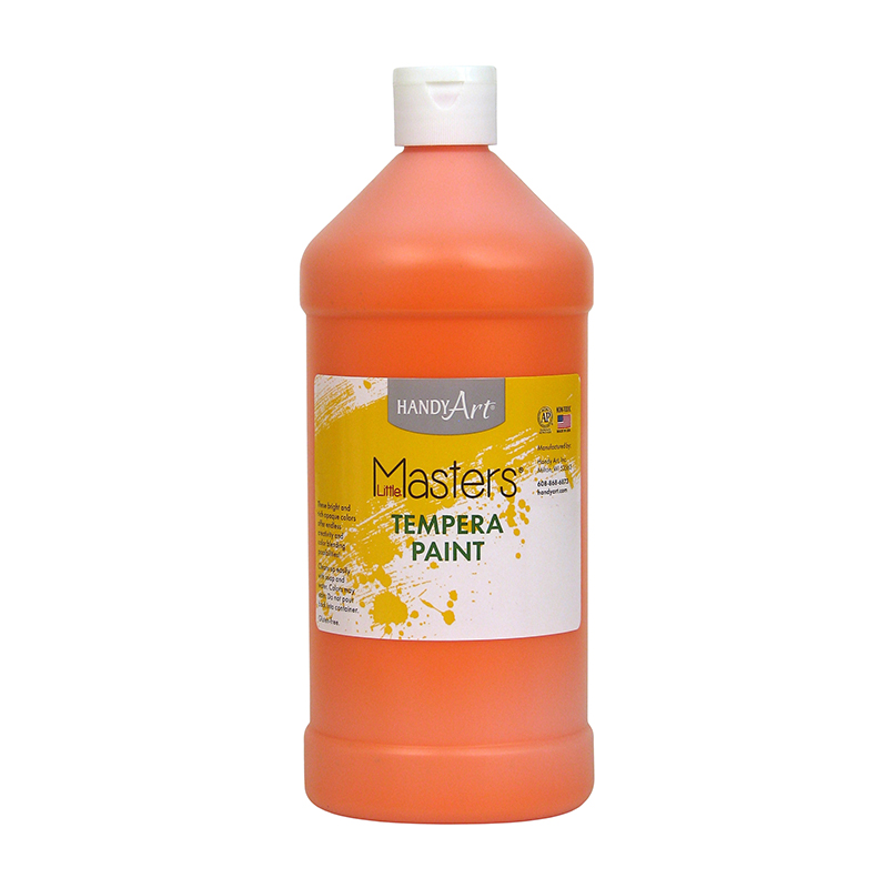 Little Masters Tempera Paint, Orange, 32 oz