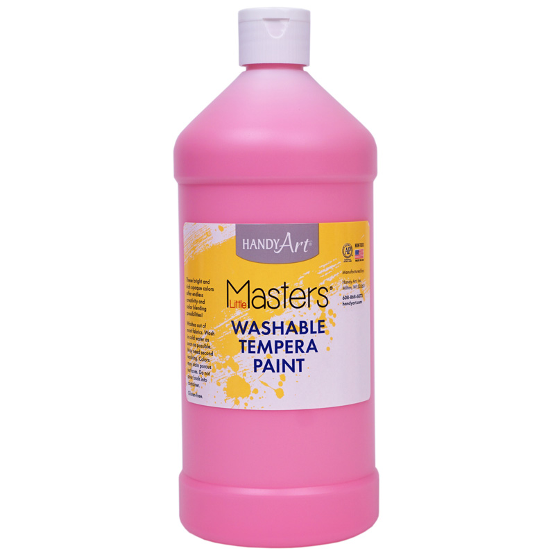 Little Masters Washable Tempera Paint, Pink, 32 oz