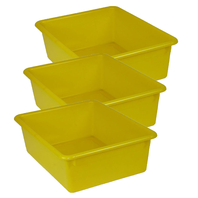 Double Stowaway Tray Only, Yellow, Pack of 3