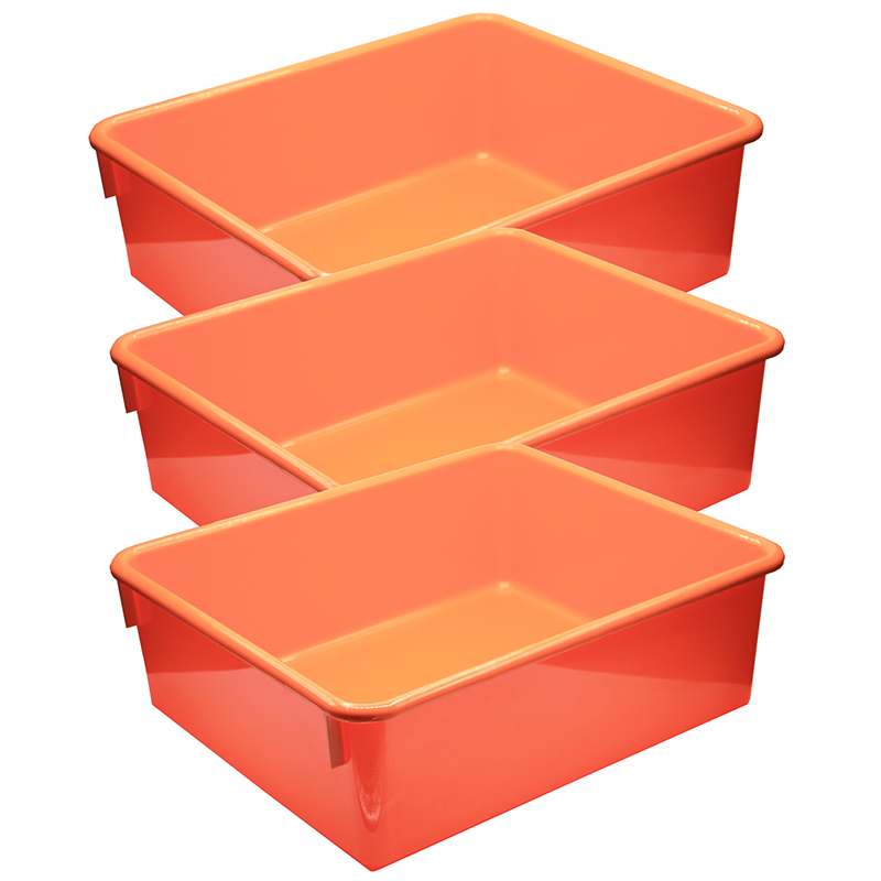 Double Stowaway Tray Only, Orange, Pack of 3