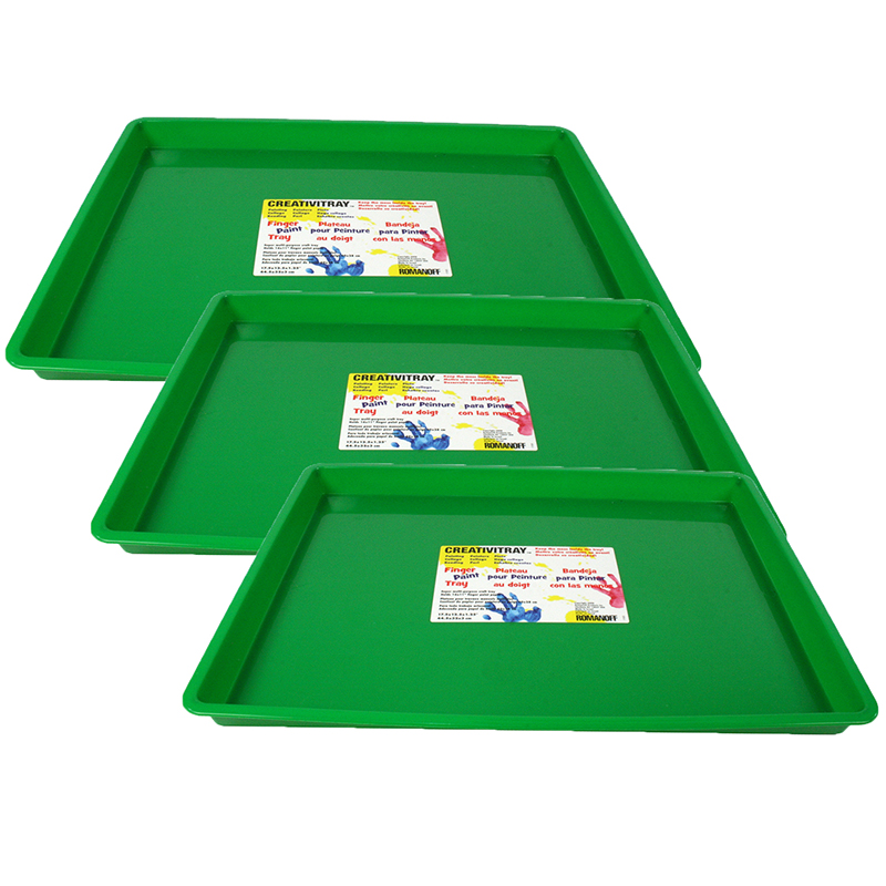 Large Creativitray, Green, Pack of 3