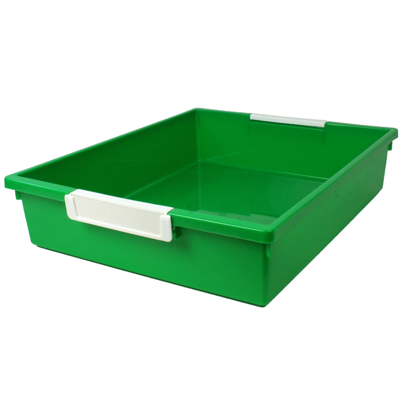 Tattle Tray with Label Holder, 6 QT, Green