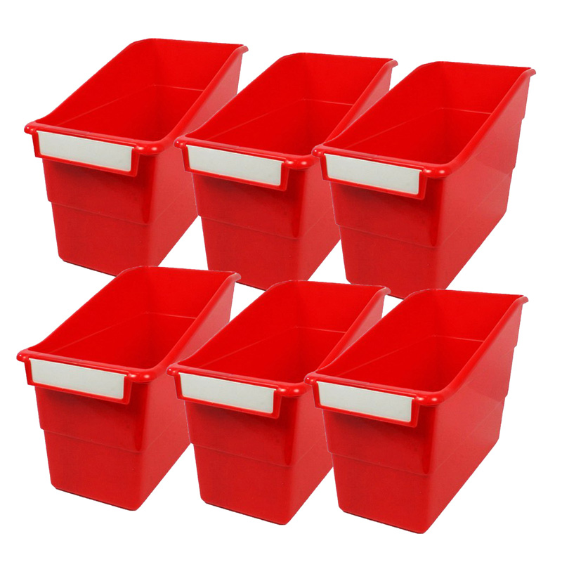 Tattle Shelf File, Red, Pack of 6