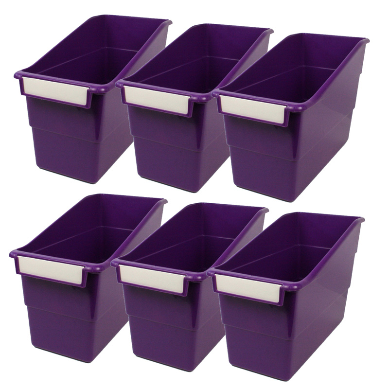 Tattle Shelf File, Purple, Pack of 6