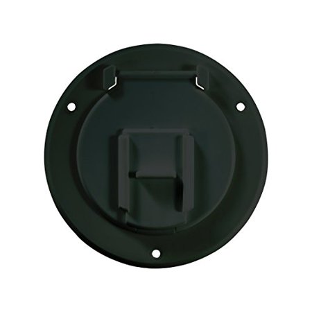 Basic Cable Hatch, Round, Black -- 4.3In X 2.3In (Replaceable Lid)