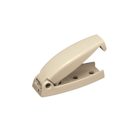Baggage Door Catch - Col White - Rounded