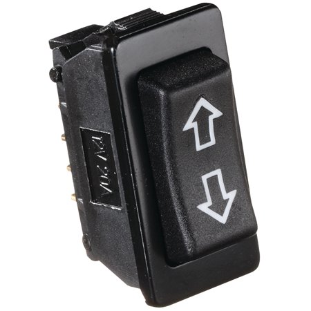 Black Rocker Switch -20 Amp Continuous, 40 Amp Peak. In-Line 5 Pin - Cut-Out 1.5
