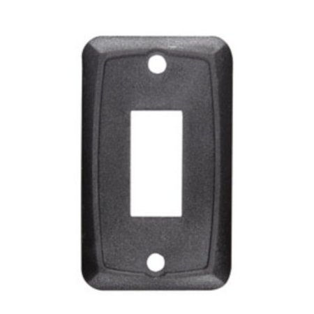 Black Single Mounting Plate - Cut-Out .550In X 1.125