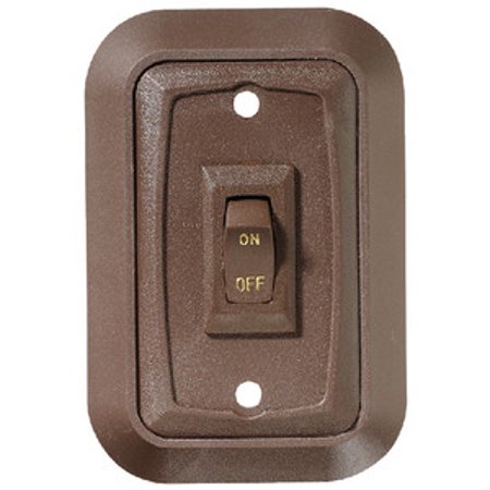 Wall Plate Switch, Single, 3.53In X 2.39In, On/Off - Spst - Includes Raised Beze