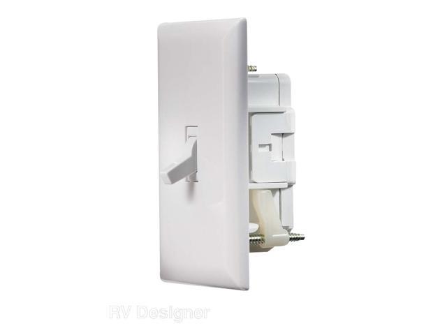 Inself Containedin White Wall Switch W/Cover-Plate