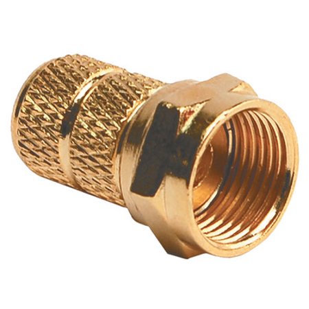 Cable Connector-Rg59-Gold