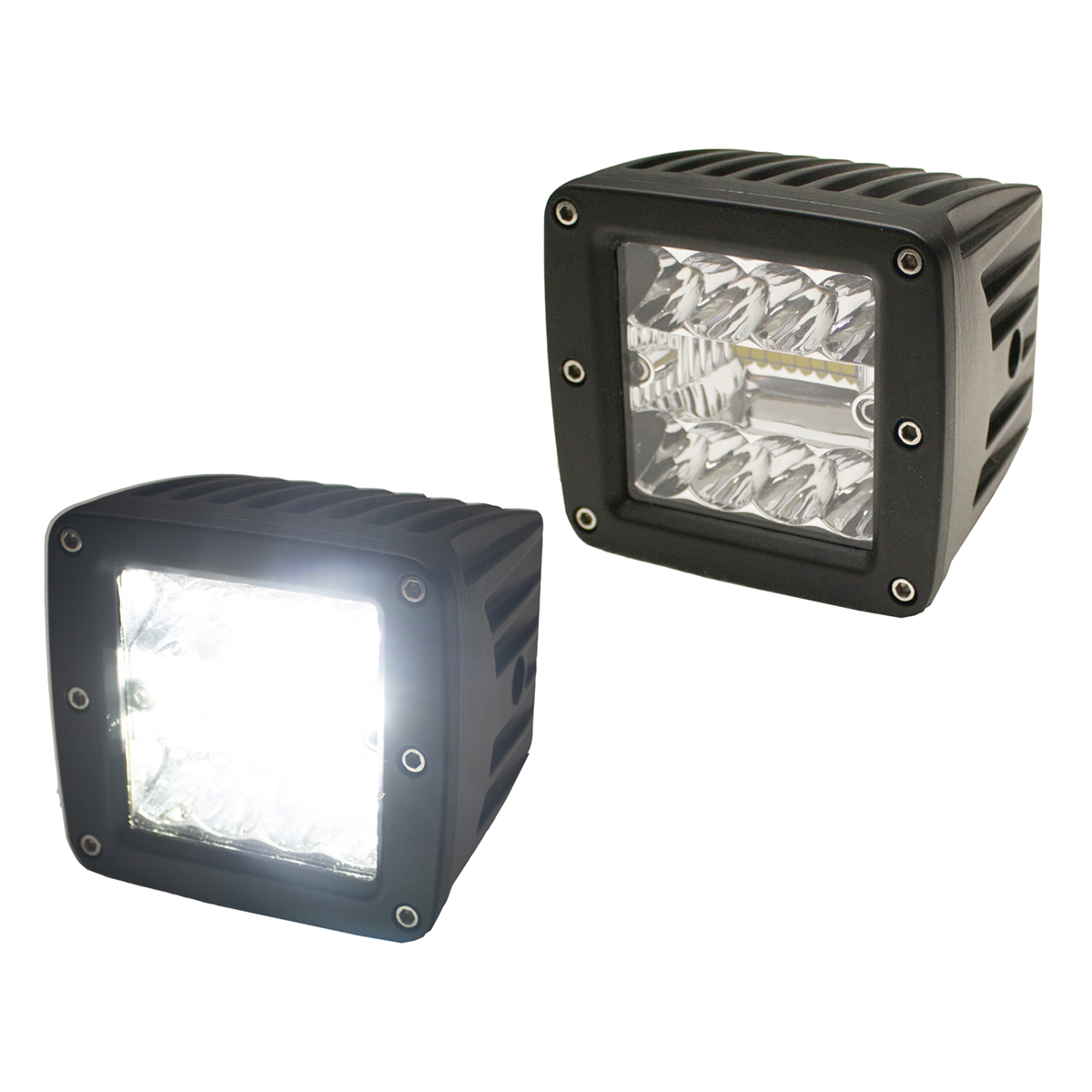 ECOLIGHT LED HIGH POWER CUBE STYLE AUXILIARY LIGHTS(SOLD AS PAIRS)