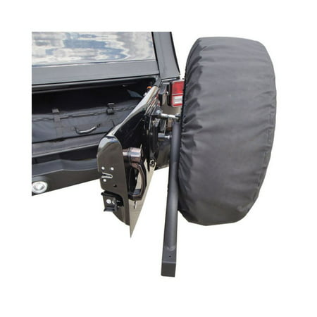 0717 JK W/SWING AWAY TIRE CARRIER BLACK TEXTURE BUMPER