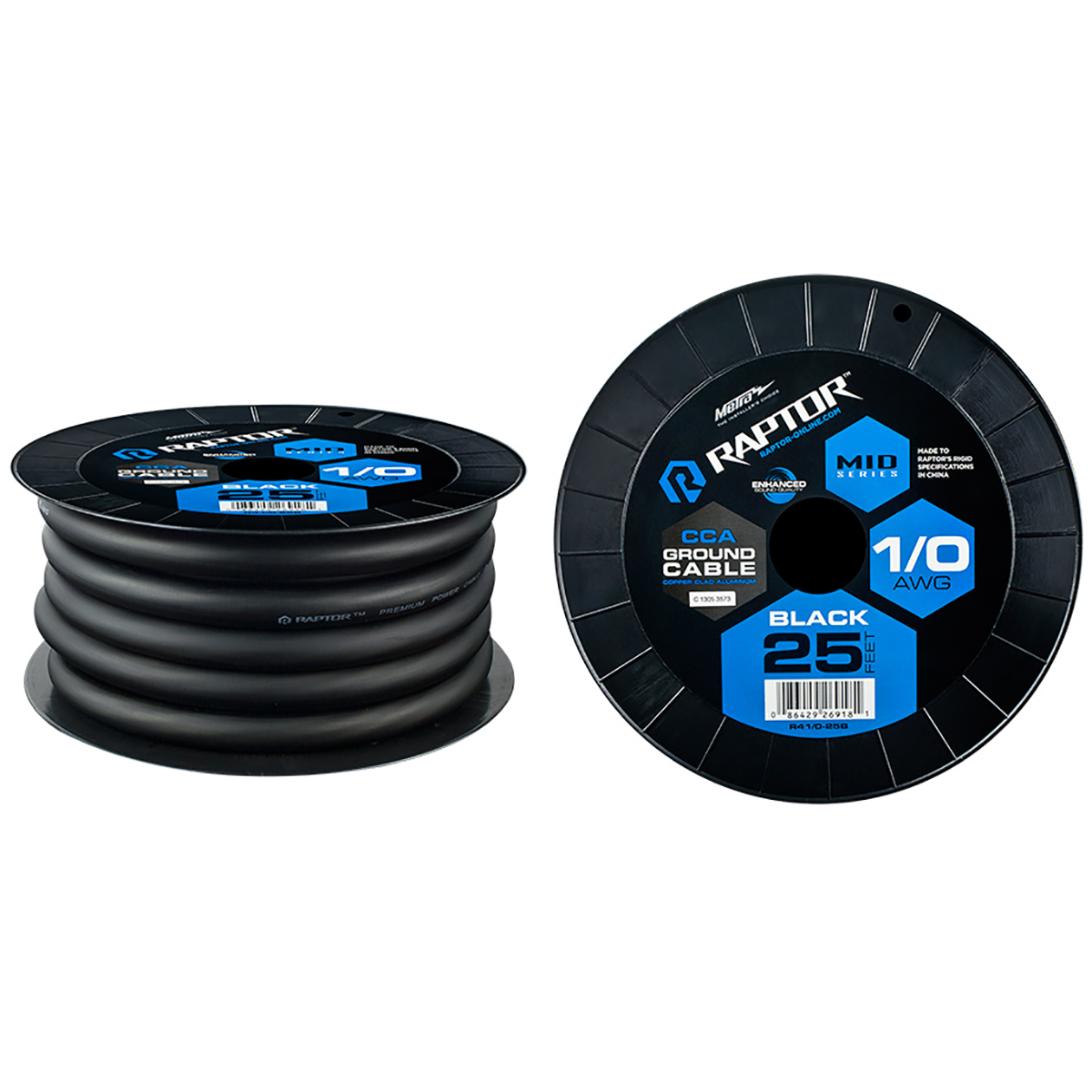 1/0 AWG/25' POWER CABLE BLACK