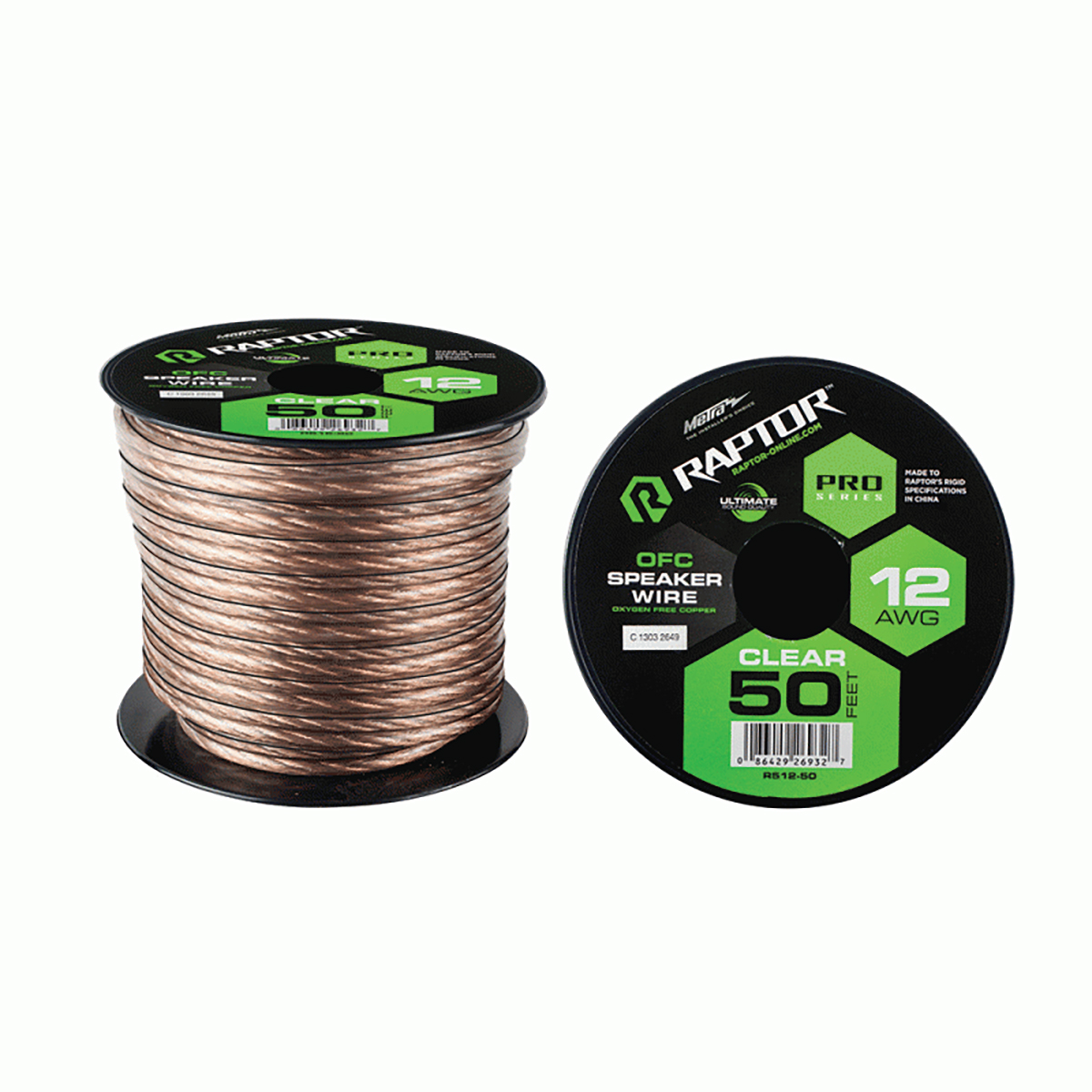 50ft 12AWG Pro Series OFC Speaker Wire