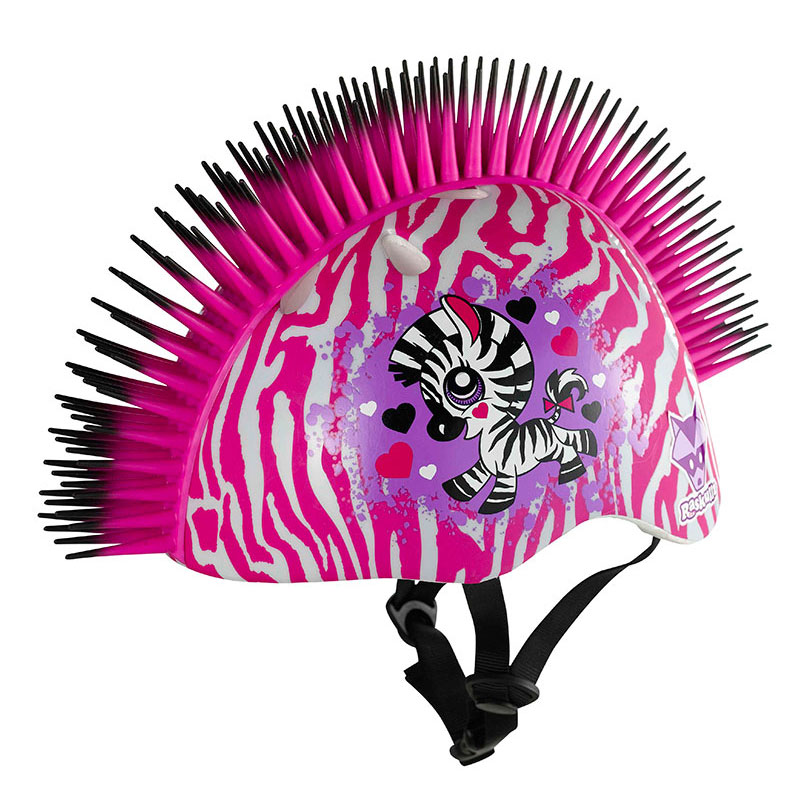 Zebra Mohawk Helmet