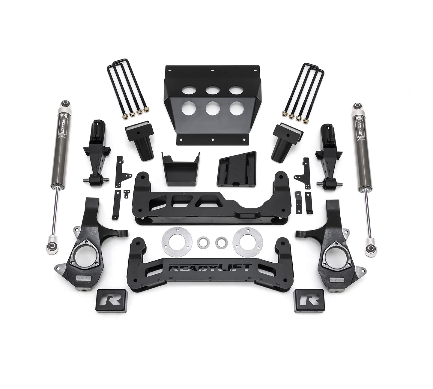 1416.5 CHEV/GMC 1500 RWD/4WD 7IN BIG LIFT KIT FOR ALUMINUM OE UPPER CONTROL ARMS W/ FALCON SHOCKS