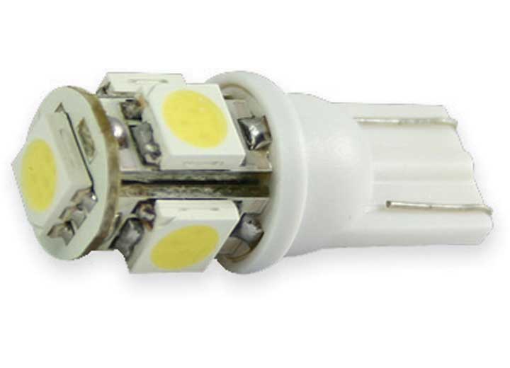 194/168 5Q (5 LEDS) 360 DEGREE LED BLUBS WEDGE STYLE WHITE (2 BULBS/PKG)