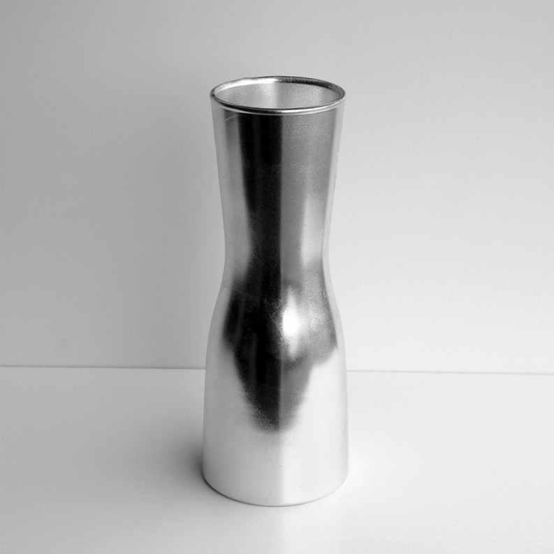 GILT Gilded Glass 12" Hourglass Vase