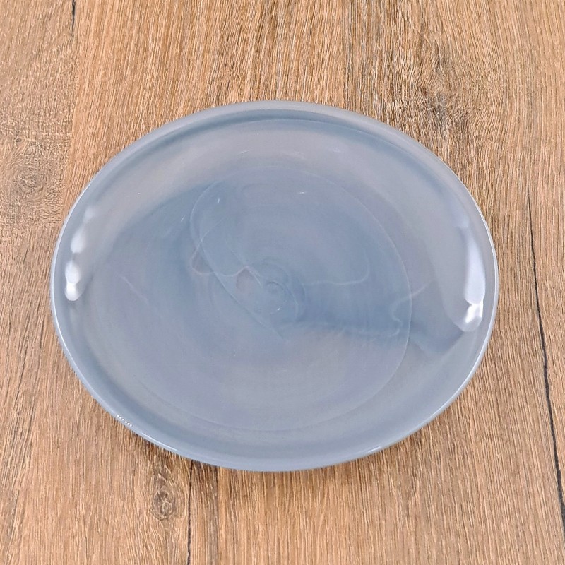 NUAGE Glass Plate - 6.5" Canape Plate Graphite