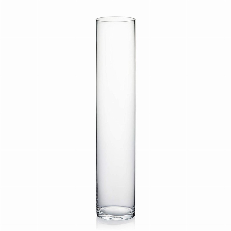VERRE Glass Cylinder Vase - 20" Clear