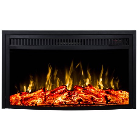 Regal Flame 23 Inch Curved Ventless Heater Electric Fireplace Insert