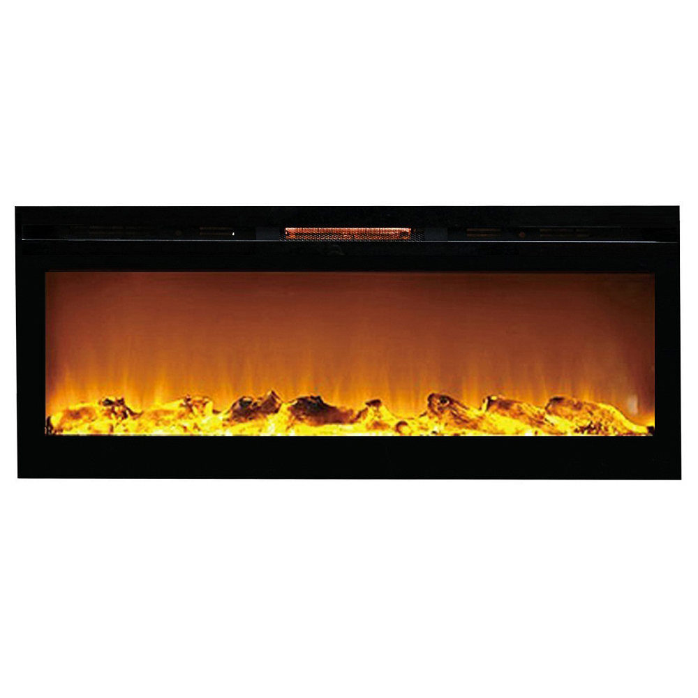 Regal Flame Astoria 60" Multi-Color Built-in Ventless Recessed Wall Mounted Electric Fireplace Better than Wood Fireplaces, Gas