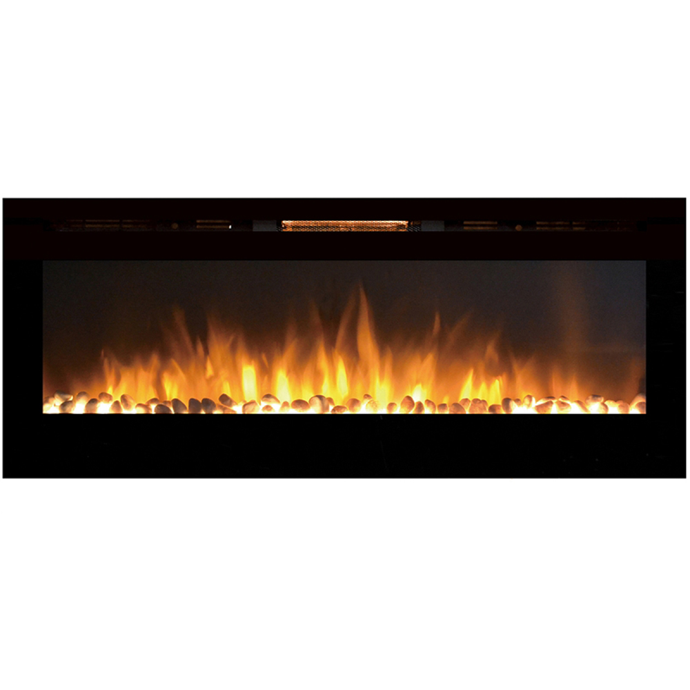 Regal Flame Astoria 60" Log Built-in Ventless Recessed Wall Mounted Electric Fireplace Better than Wood Fireplaces, Gas Logs, In