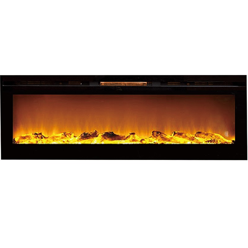 Regal Flame Gotham 72 Inch Built-in Ventless Heater Recessed Wall Mounted Electric Fireplace - Multi-Color