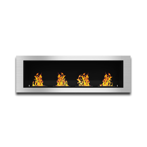 Elite Flame Luxe Recessed Ventless Bio Ethanol Wall Mounted Fireplace