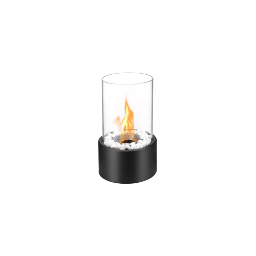 Moda Flame Ghost Ventless Indoor Outdoor Fire Pit Tabletop Portable Fire Bowl Pot Bio Ethanol Fireplace in Black - Realistic Cle